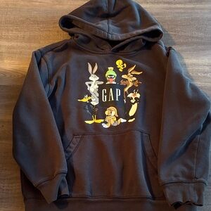 GAP Black Hoodie with Looney Tunes Characters